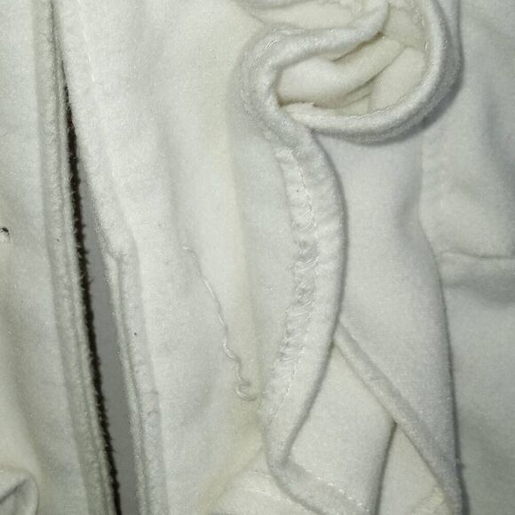 JOLT OFF WHITE RUFFLE COAT SZ.L GUC. - Picture 4 of 8